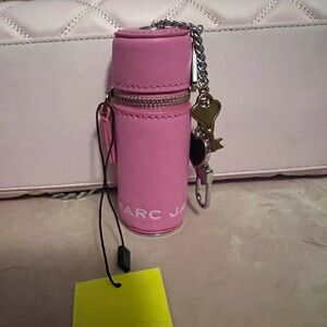 Marc Jacobs Pink Cylinder Keychain